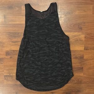 Black Camouflage Lulu Women's Tank Top